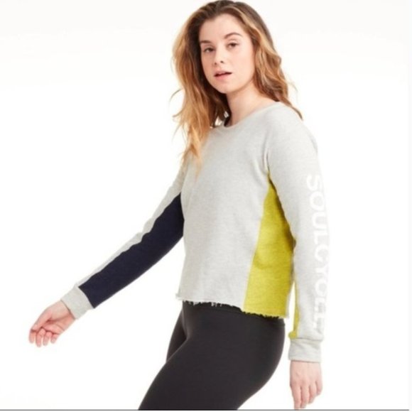 Soulcycle cropped distressed crewneck pullover - Picture 2 of 3
